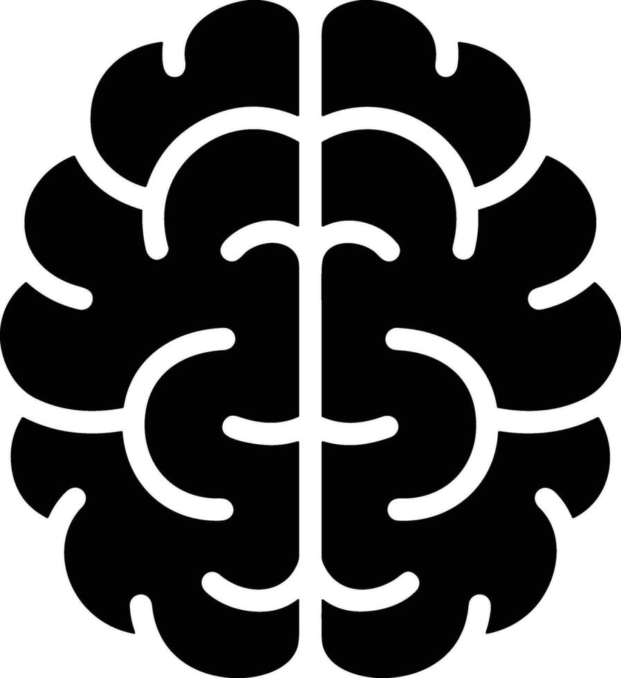 Brain idea symbol icon vector image. Illustration of the creative intelligence think design image