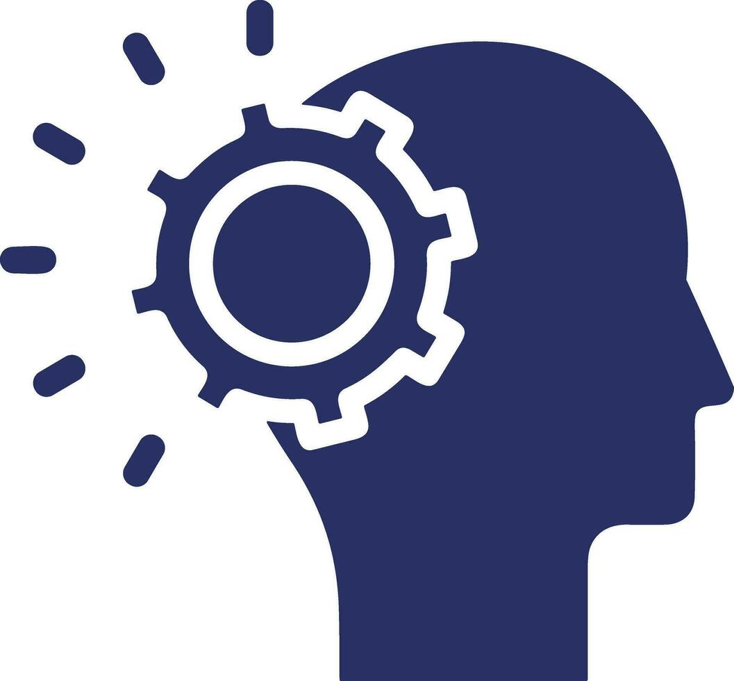 Brain idea symbol icon vector image. Illustration of the creative intelligence think design image