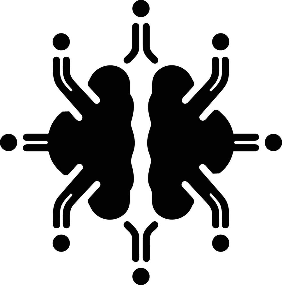 Brain idea symbol icon vector image. Illustration of the creative intelligence think design image