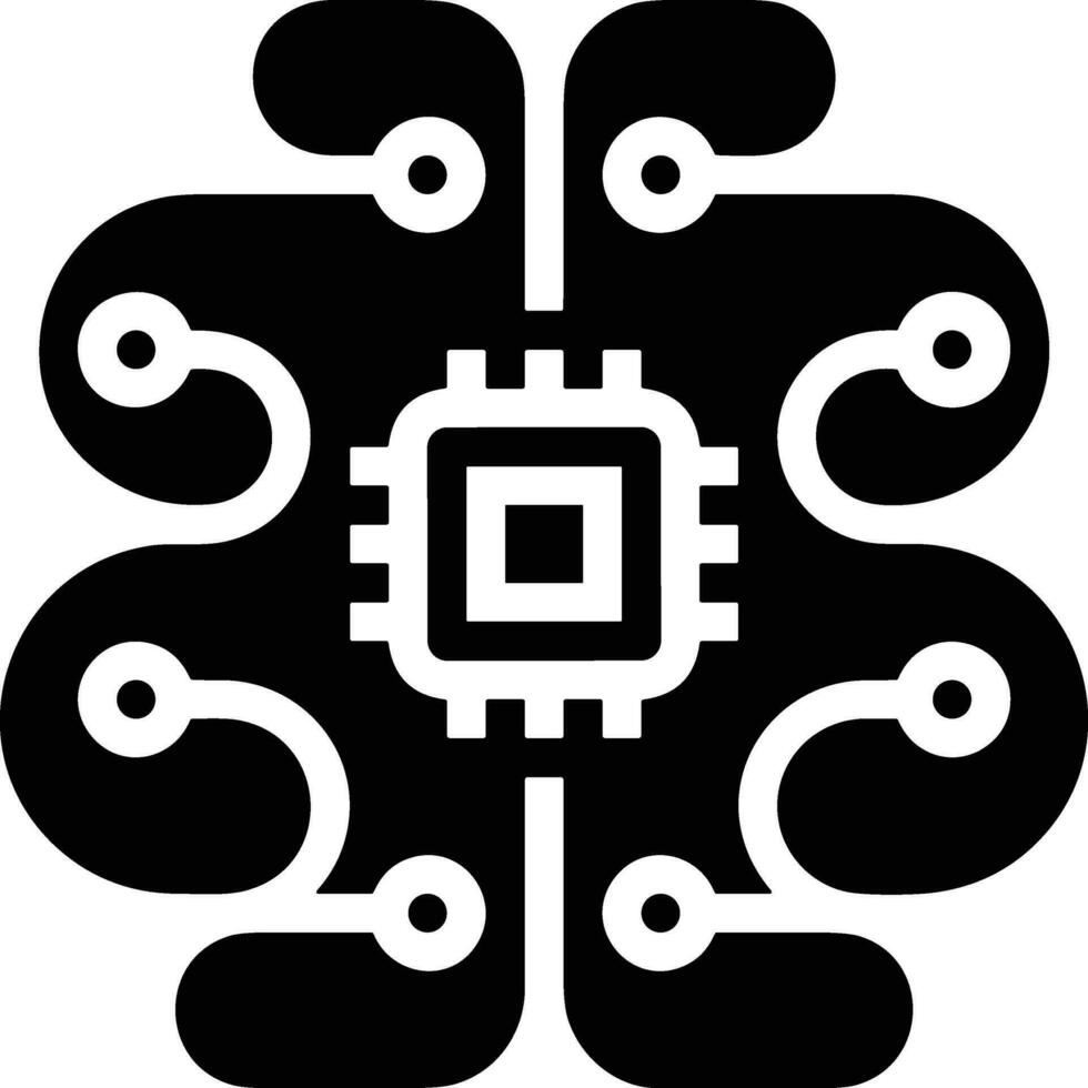 Brain idea symbol icon vector image. Illustration of the creative intelligence think design image