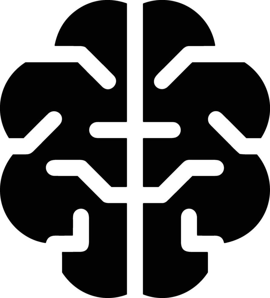 Brain idea symbol icon vector image. Illustration of the creative intelligence think design image