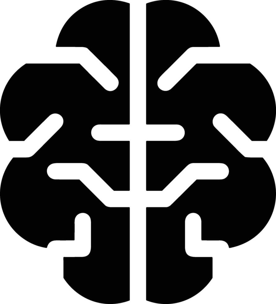 Brain idea symbol icon vector image. Illustration of the creative intelligence think design image