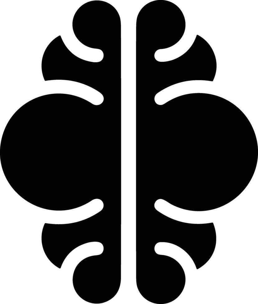 Brain idea symbol icon vector image. Illustration of the creative intelligence think design image