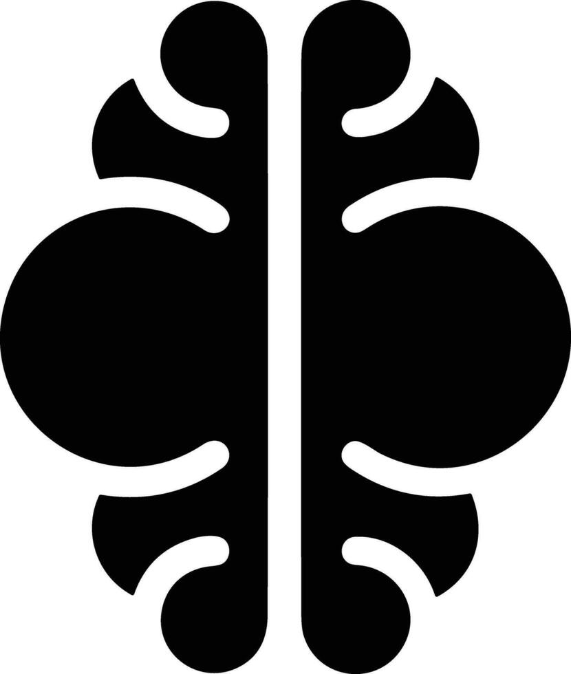 Brain idea symbol icon vector image. Illustration of the creative intelligence think design image