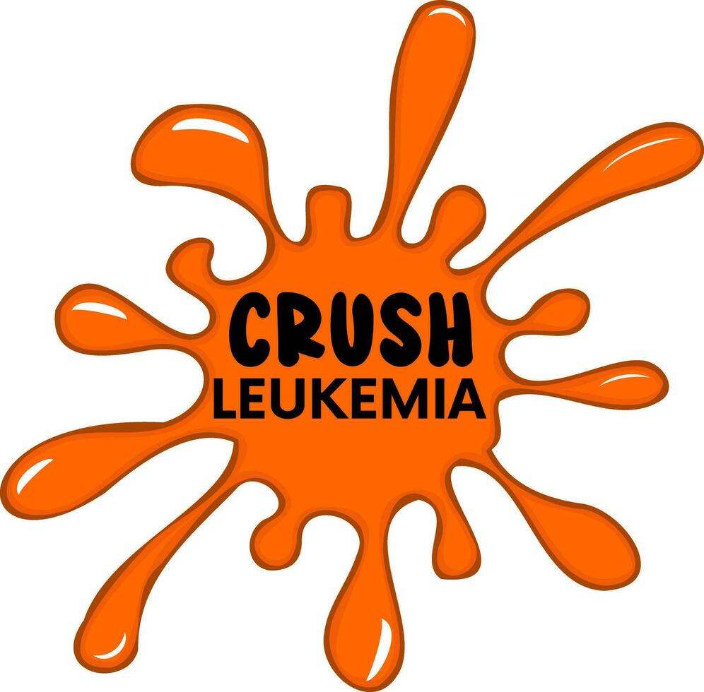 Leukemia Awareness. Crush Leukemia vector