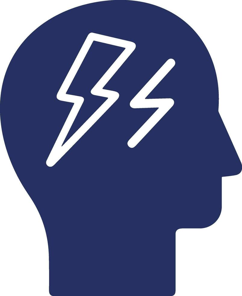 Brain idea symbol icon vector image. Illustration of the creative intelligence think design image