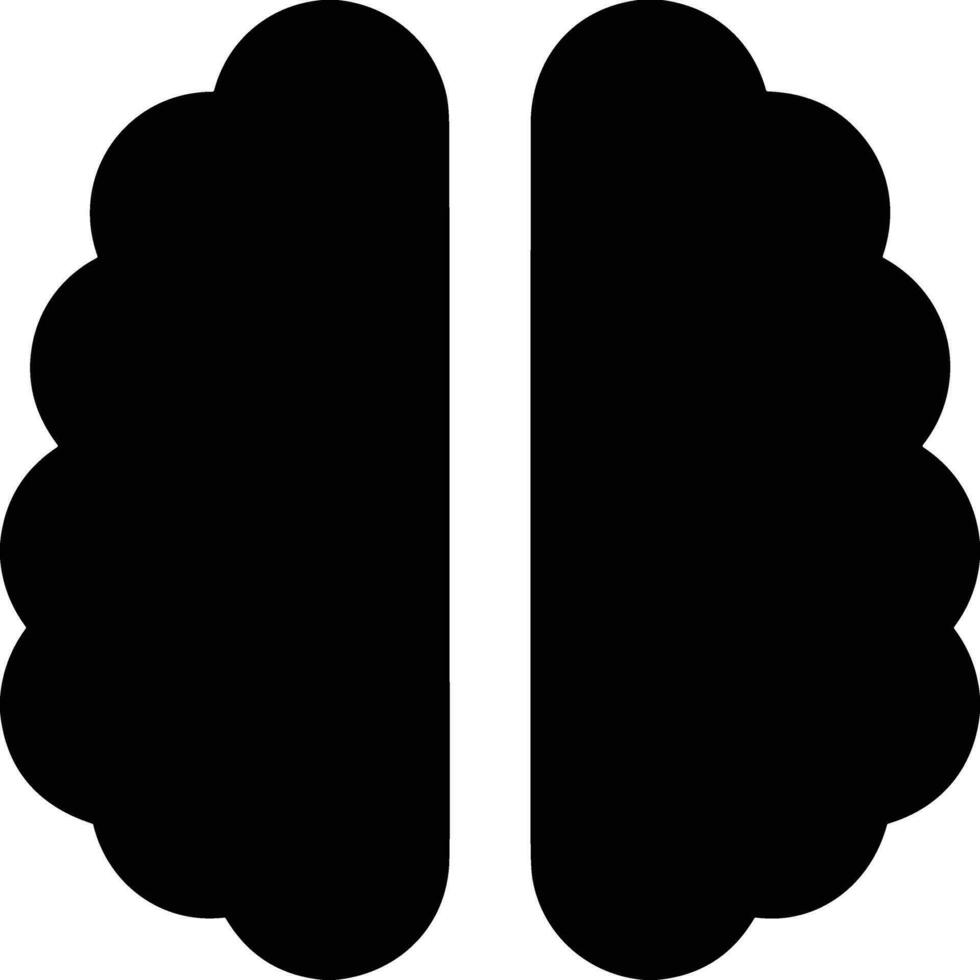 Brain idea symbol icon vector image. Illustration of the creative intelligence think design image