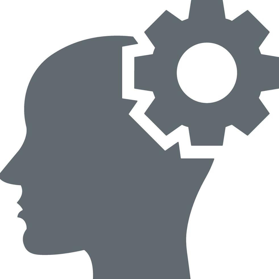 Brain idea symbol icon vector image. Illustration of the creative intelligence think design image