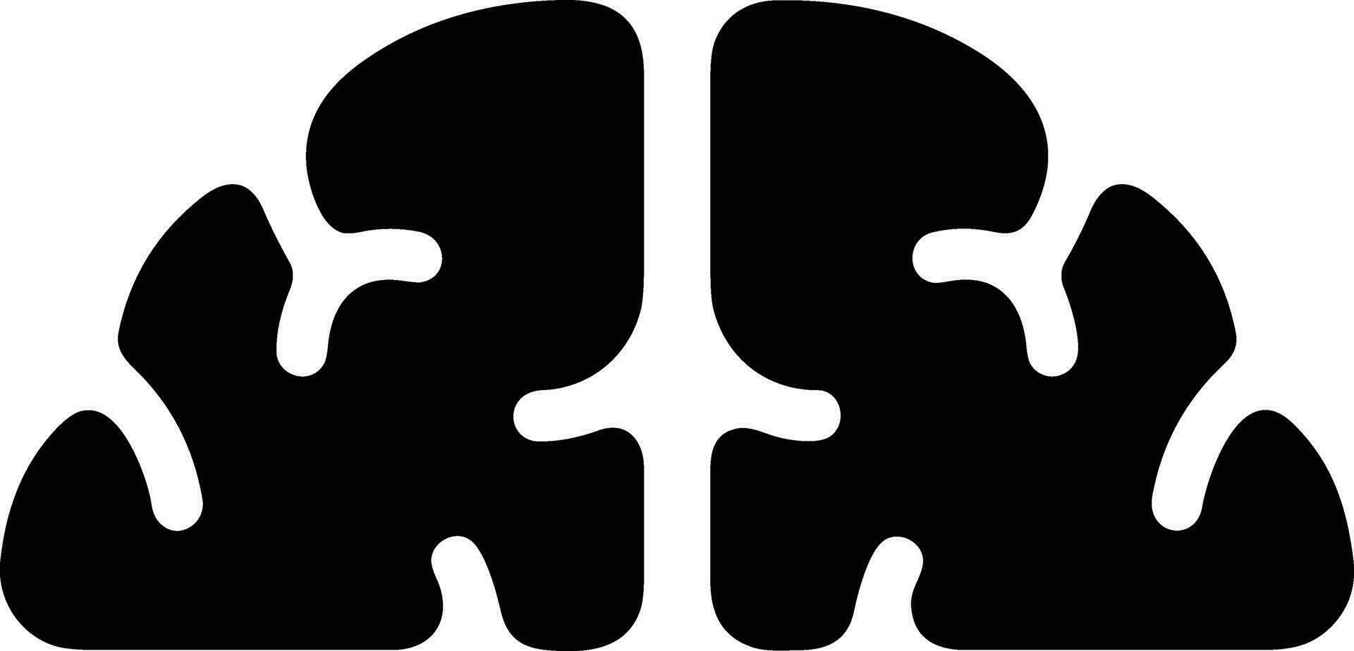 Brain idea symbol icon vector image. Illustration of the creative intelligence think design image