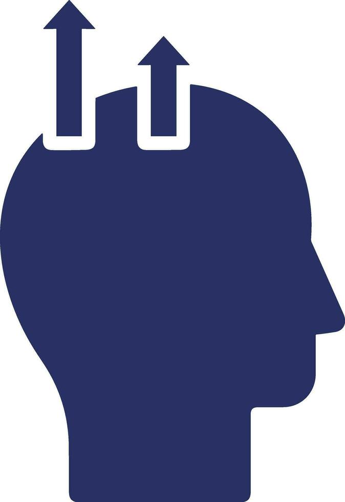 Brain idea symbol icon vector image. Illustration of the creative intelligence think design image