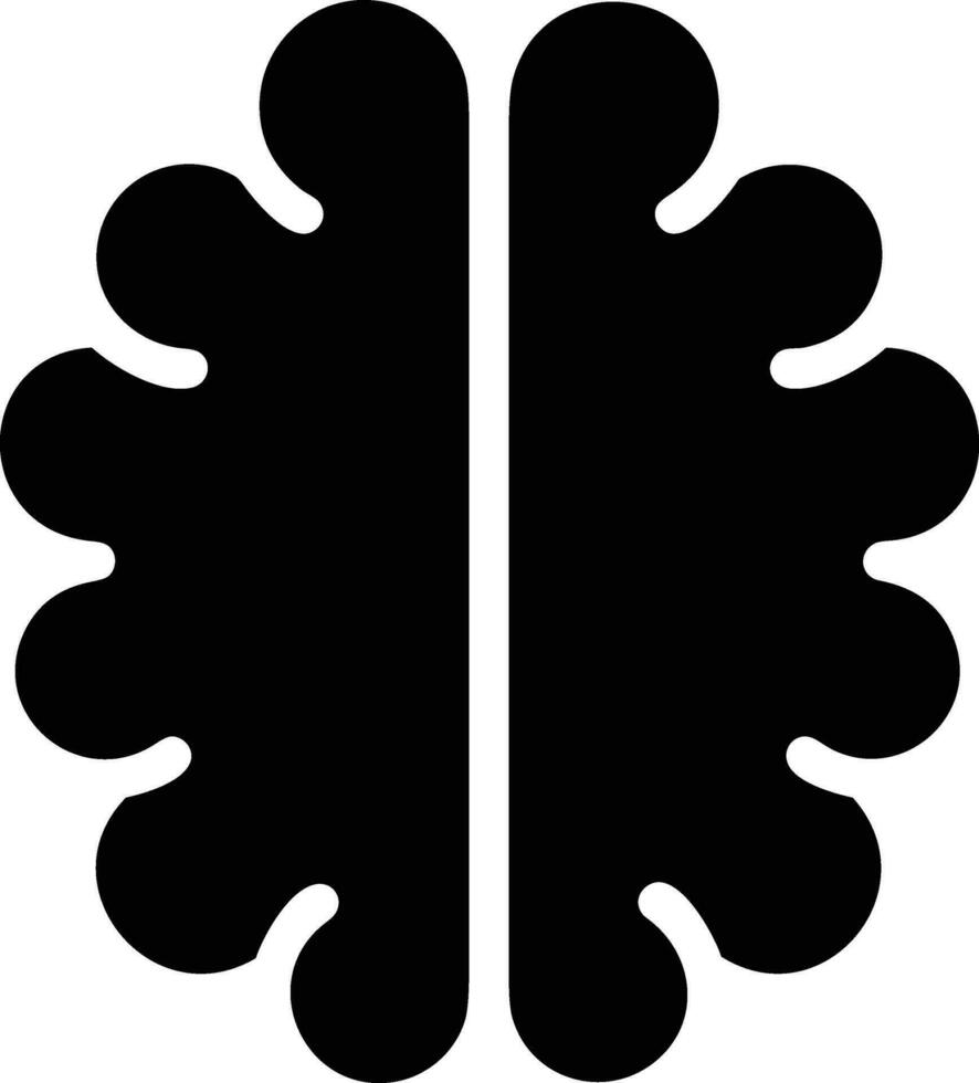 Brain idea symbol icon vector image. Illustration of the creative intelligence think design image