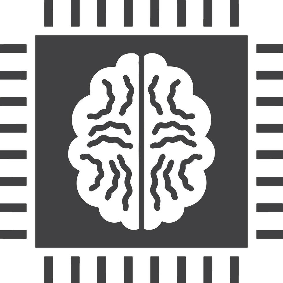 Brain idea symbol icon vector image. Illustration of the creative intelligence think design image