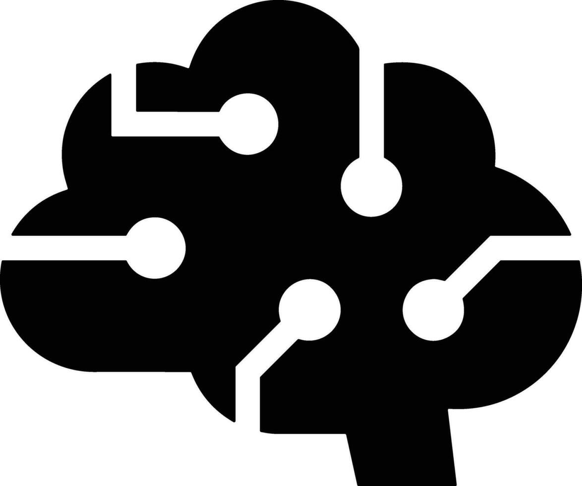 Brain idea symbol icon vector image. Illustration of the creative intelligence think design image