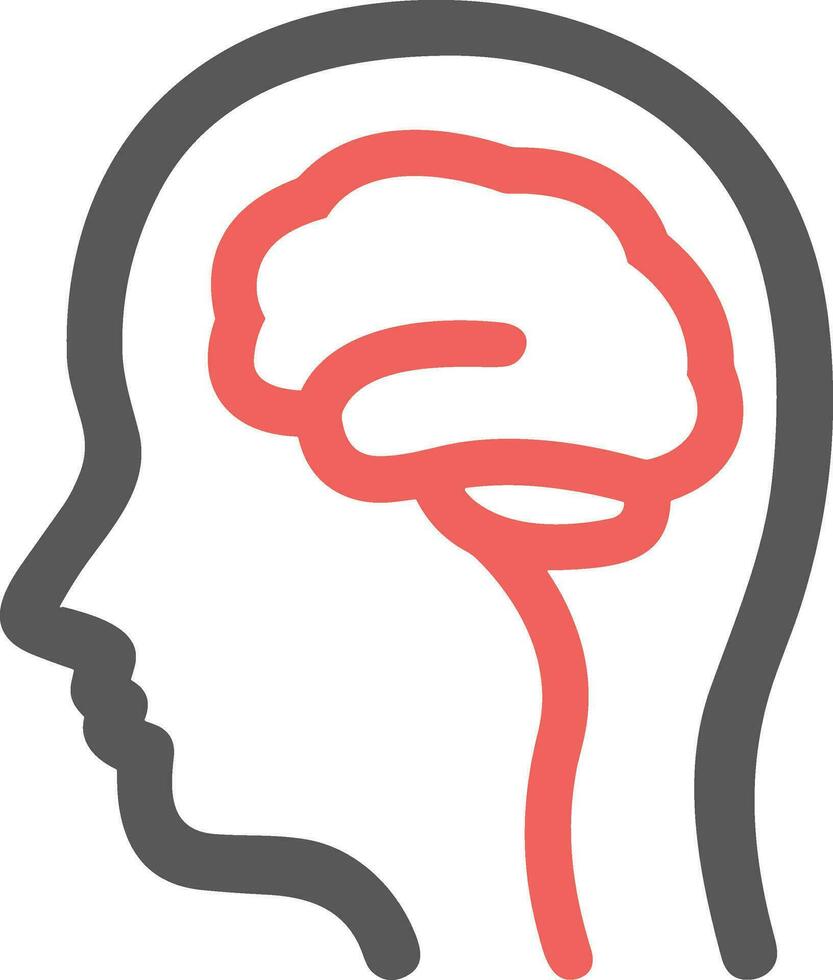 Brain idea symbol icon vector image. Illustration of the creative intelligence think design image