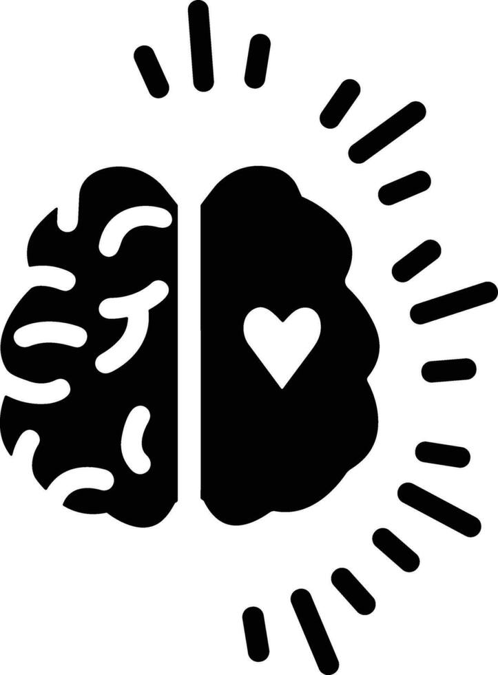Brain idea symbol icon vector image. Illustration of the creative intelligence think design image