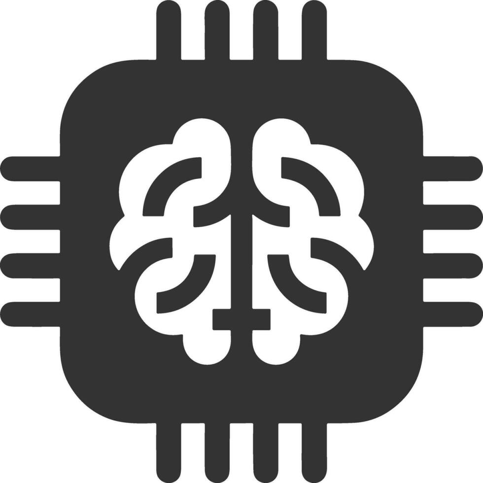 Brain idea symbol icon vector image. Illustration of the creative intelligence think design image