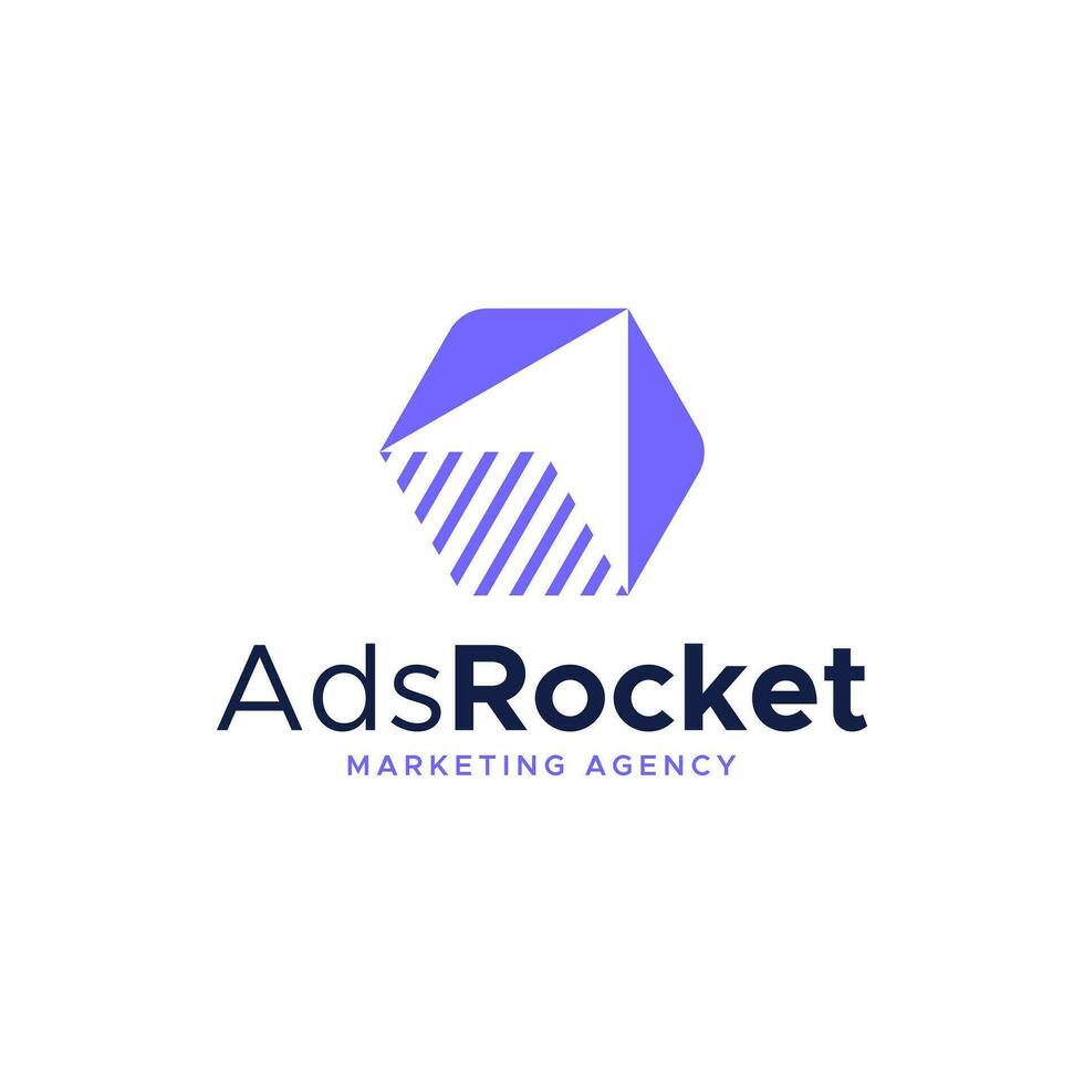 Modern logo combination of moving arrows and box. vector