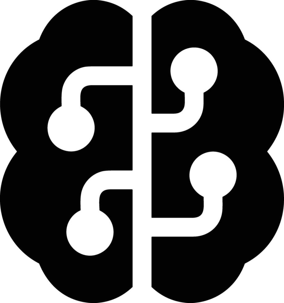 Brain idea symbol icon vector image. Illustration of the creative intelligence think design image