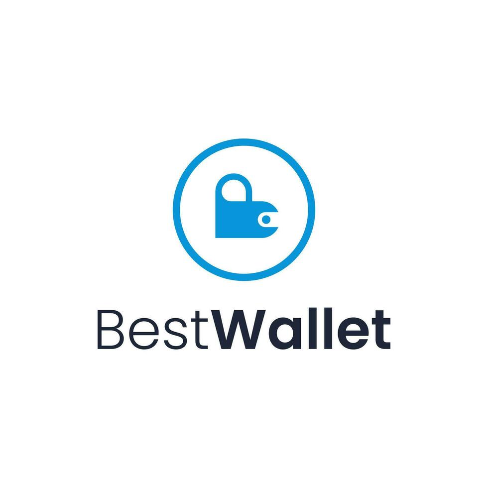 Modern logo combination of letters B, love and wallet. vector