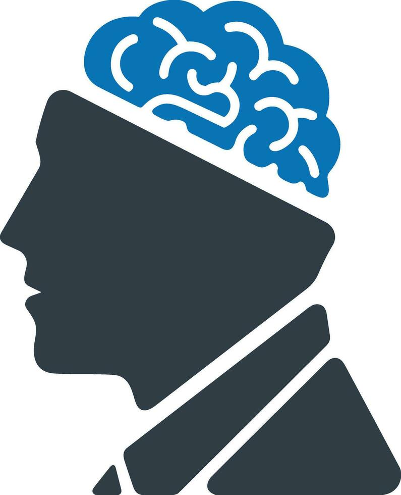 Brain idea symbol icon vector image. Illustration of the creative intelligence think design image