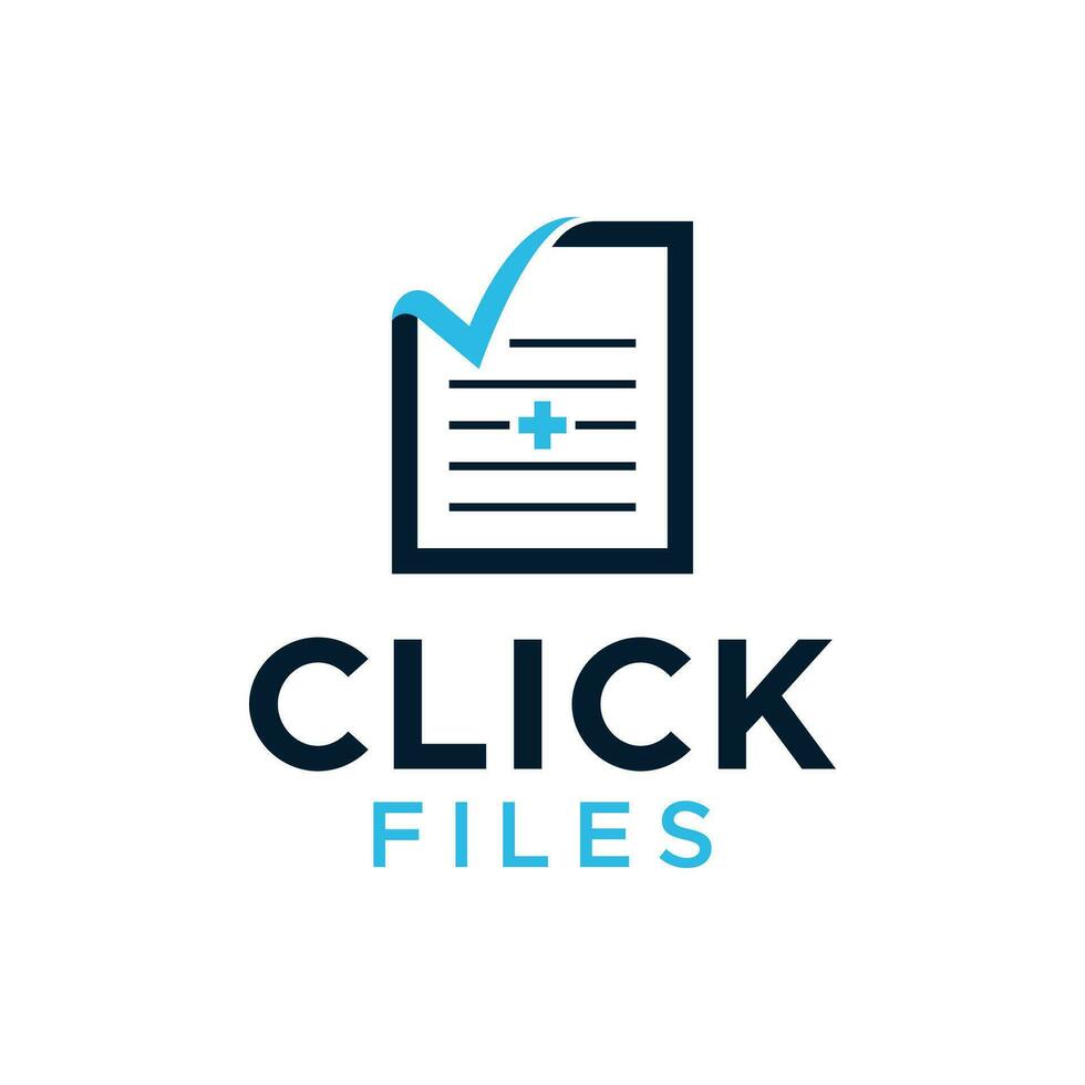 Paper logo with a check mark on one end. vector