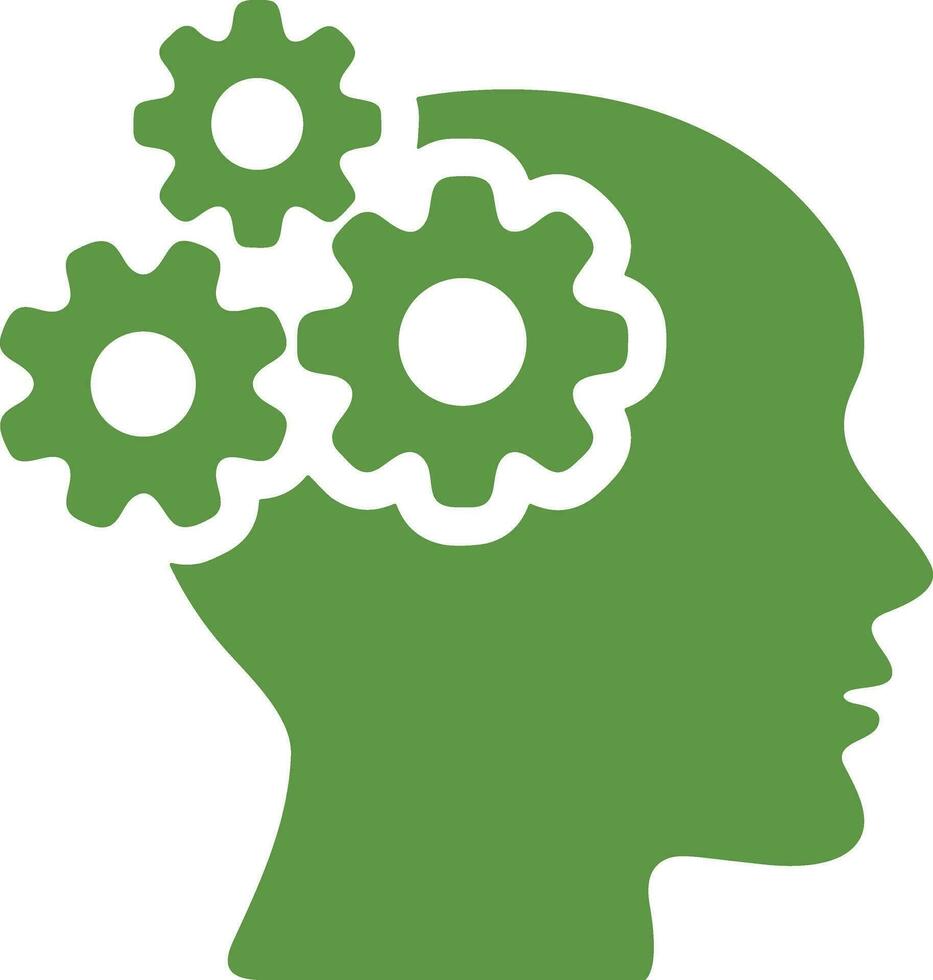 Brain idea symbol icon vector image. Illustration of the creative intelligence think design image