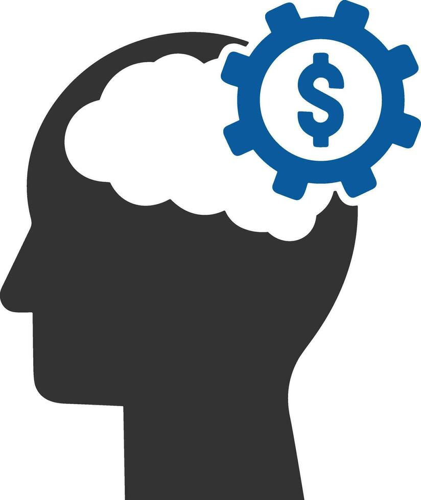 Brain idea symbol icon vector image. Illustration of the creative intelligence think design image