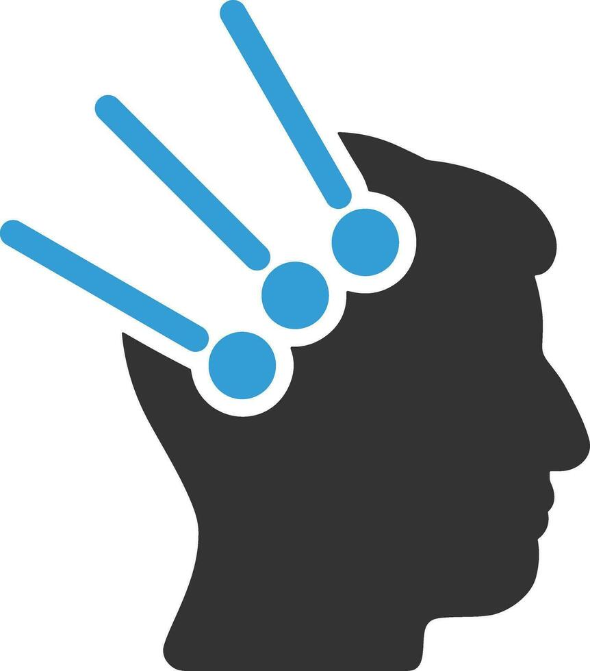 Brain idea symbol icon vector image. Illustration of the creative intelligence think design image