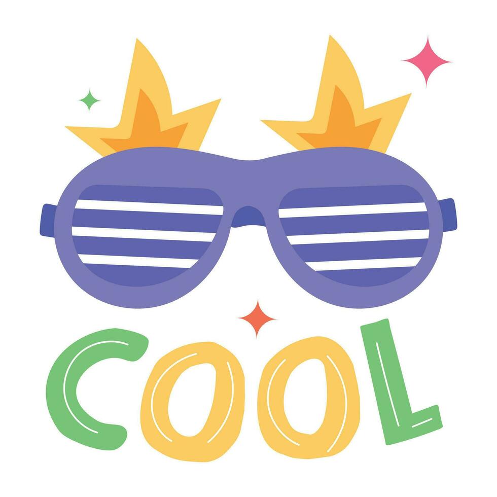 Trendy Cool Glasses vector