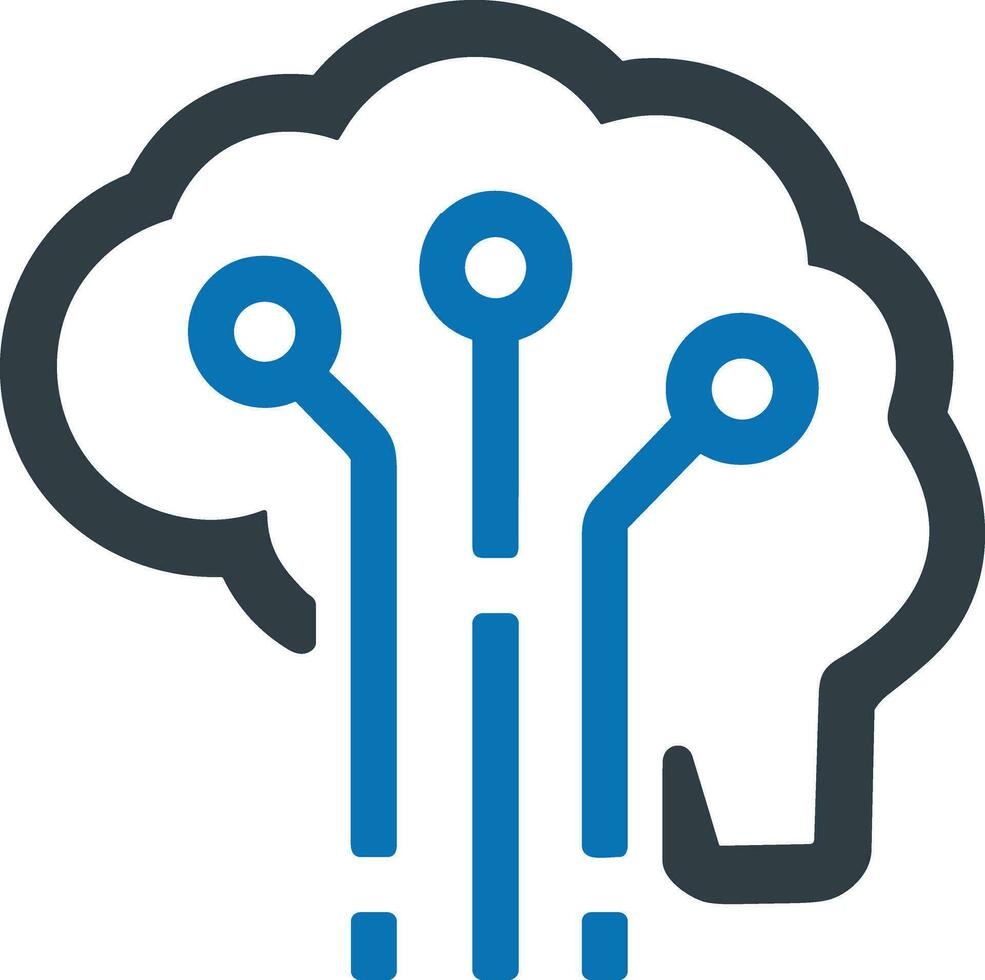 Brain idea symbol icon vector image. Illustration of the creative intelligence think design image