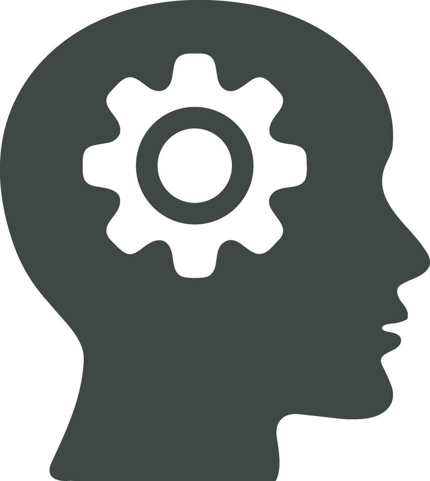 Brain idea symbol icon vector image. Illustration of the creative intelligence think design image