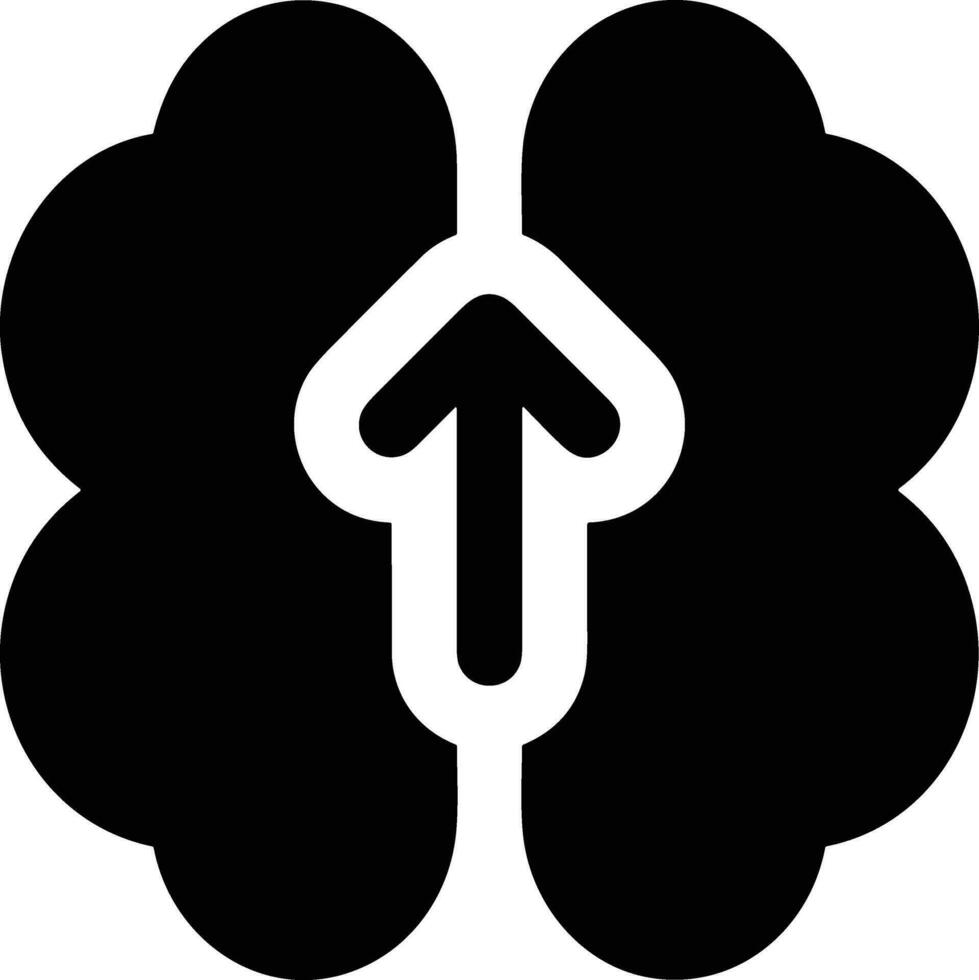 Brain idea symbol icon vector image. Illustration of the creative intelligence think design image