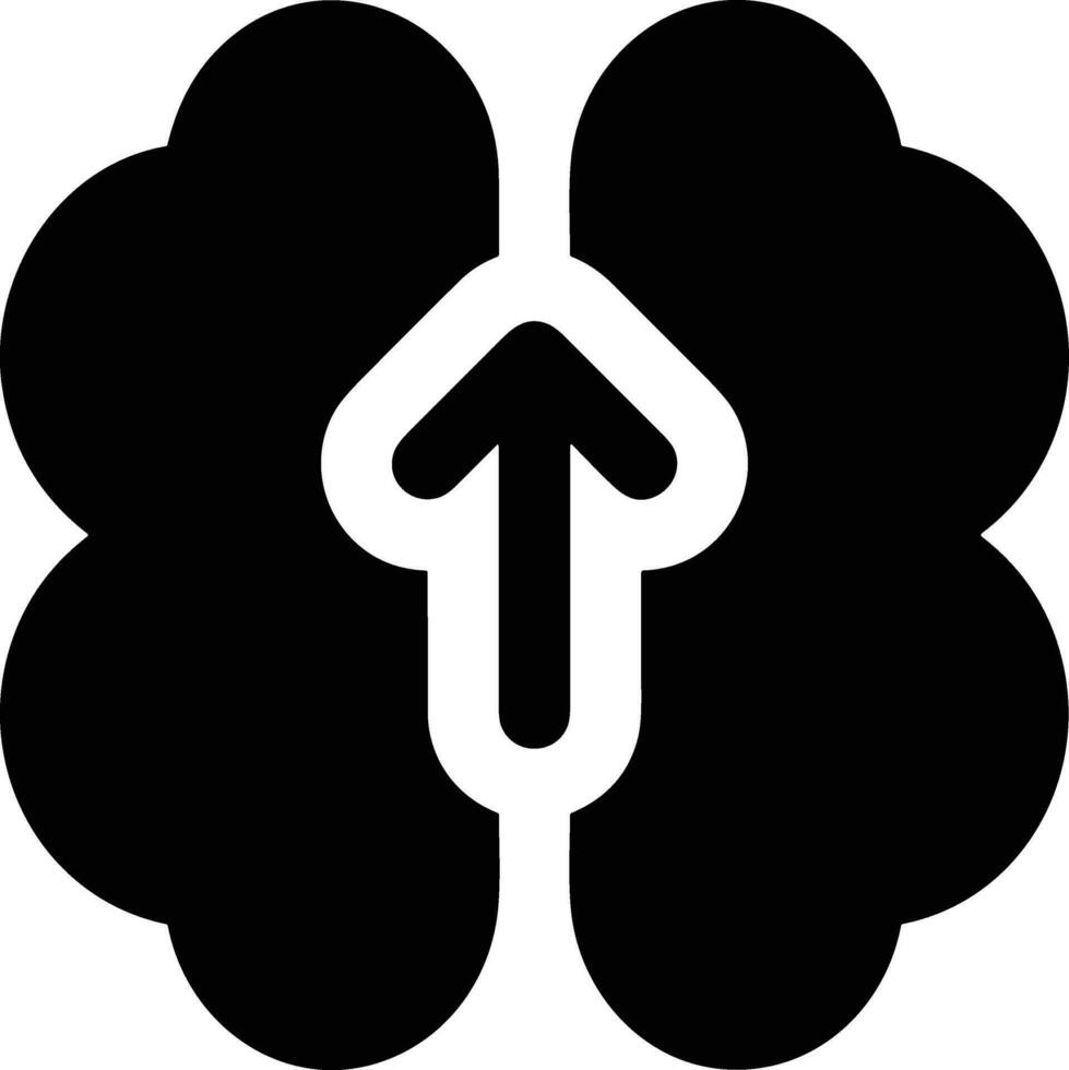 Brain idea symbol icon vector image. Illustration of the creative intelligence think design image