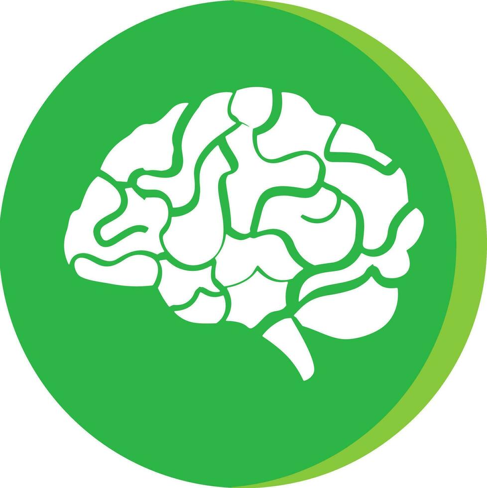 Brain idea symbol icon vector image. Illustration of the creative intelligence think design image