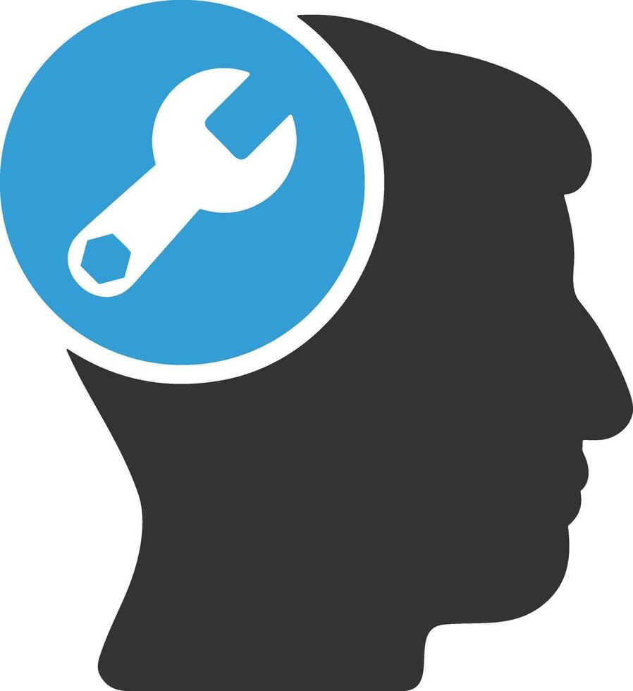 Brain idea symbol icon vector image. Illustration of the creative intelligence think design image