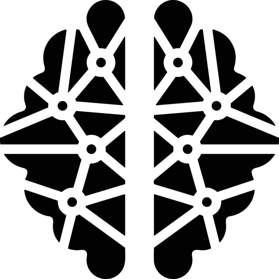 Brain idea symbol icon vector image. Illustration of the creative intelligence think design image