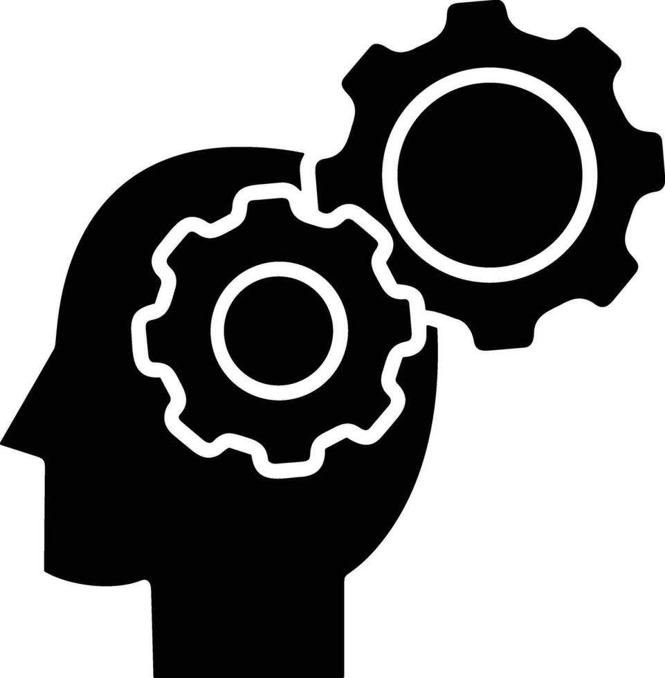 Brain idea symbol icon vector image. Illustration of the creative intelligence think design image