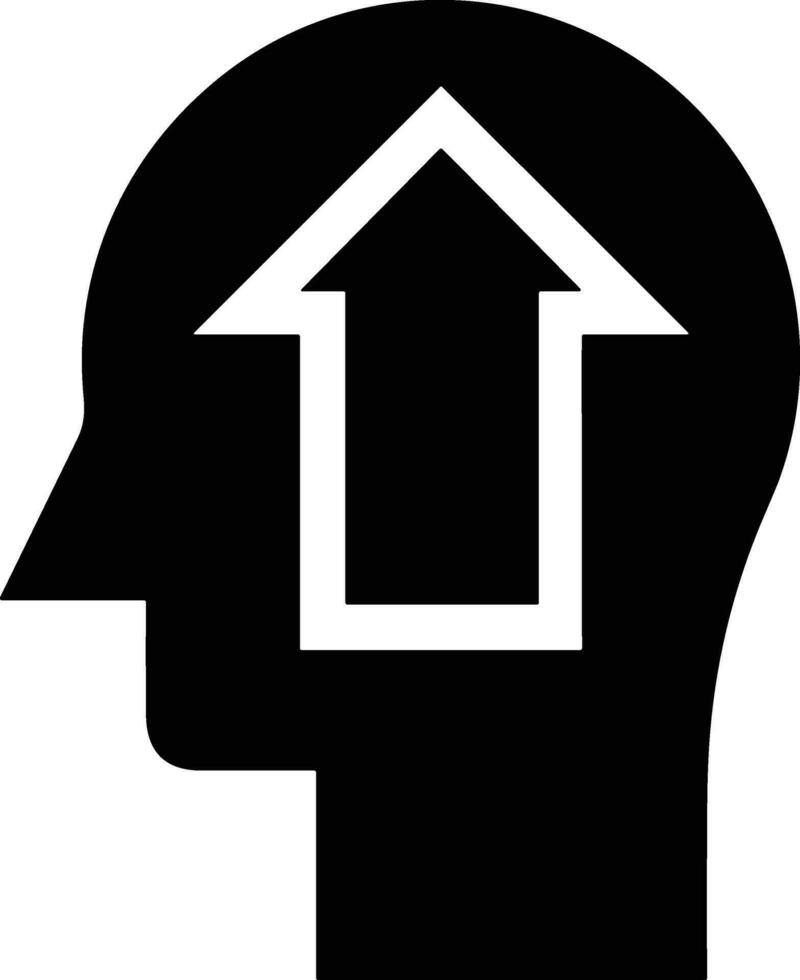 Brain idea symbol icon vector image. Illustration of the creative intelligence think design image