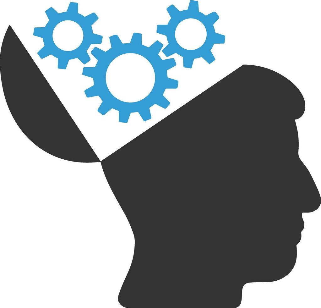 Brain idea symbol icon vector image. Illustration of the creative intelligence think design image