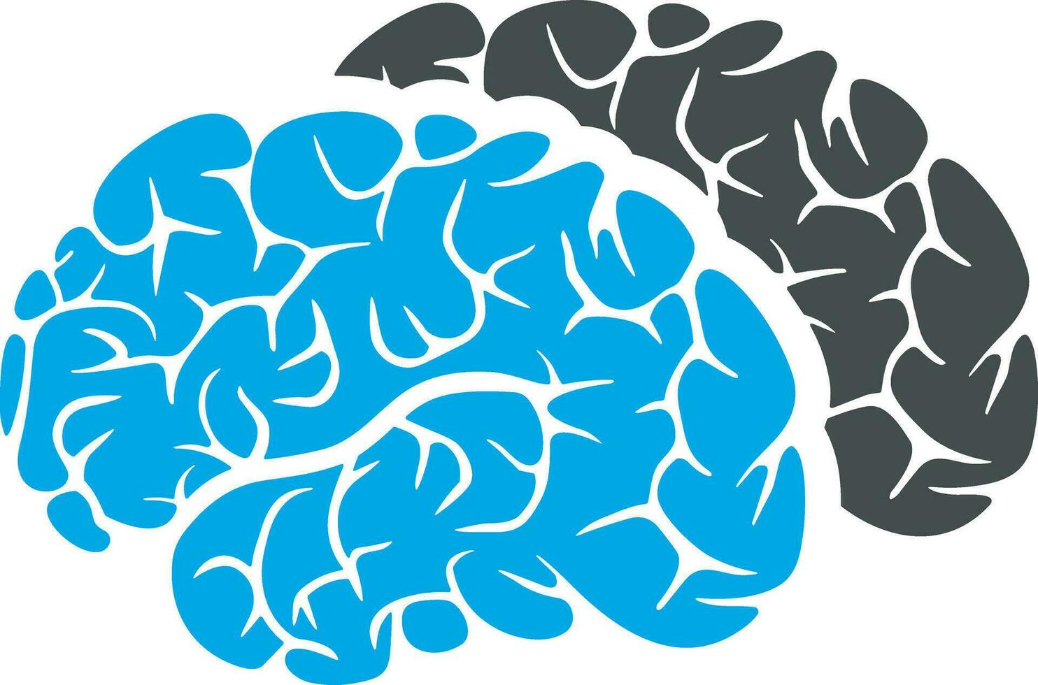 Brain idea symbol icon vector image. Illustration of the creative intelligence think design image