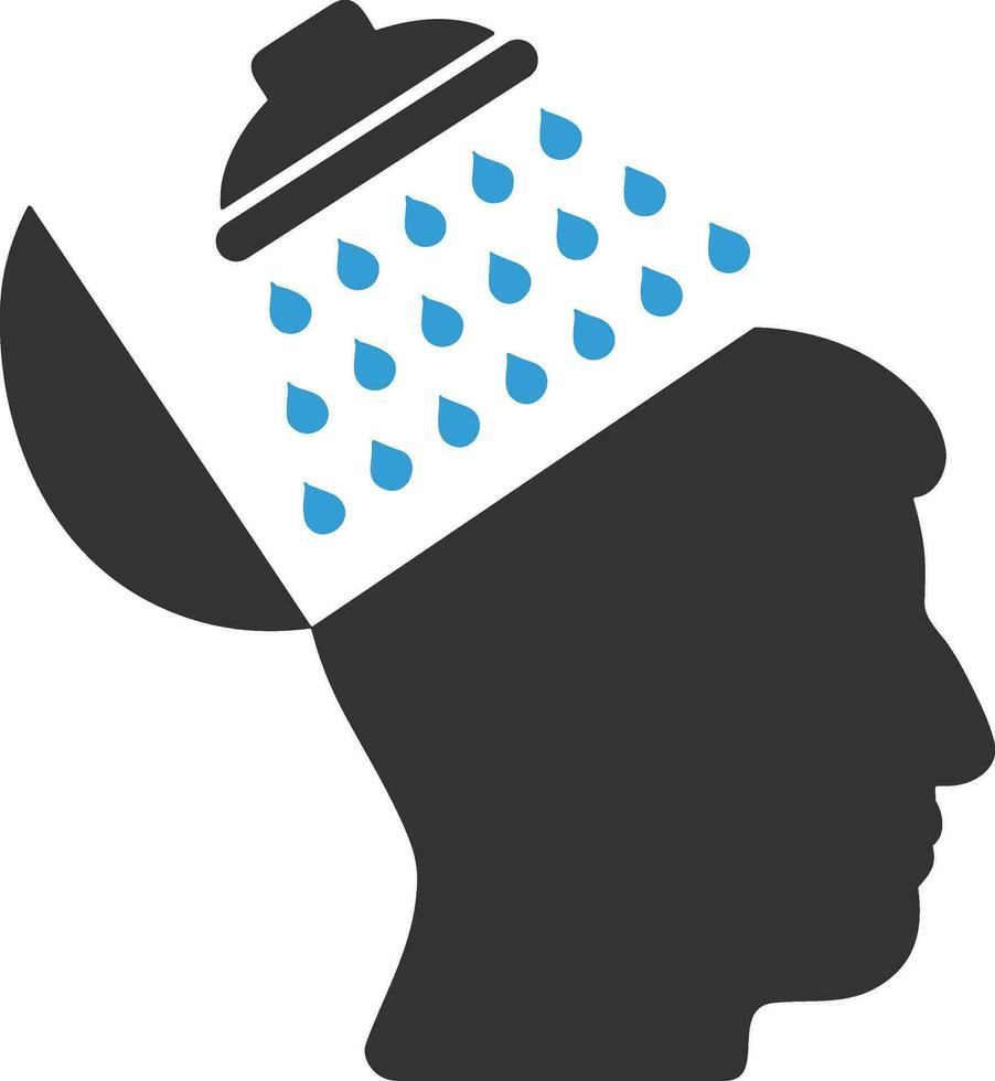 Brain idea symbol icon vector image. Illustration of the creative intelligence think design image