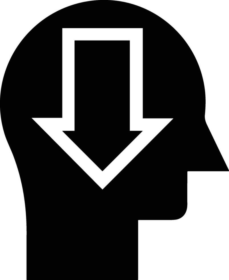 Brain idea symbol icon vector image. Illustration of the creative intelligence think design image