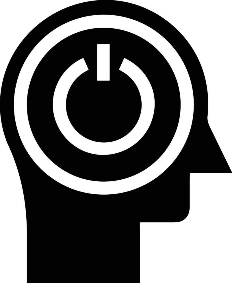 Brain idea symbol icon vector image. Illustration of the creative intelligence think design image