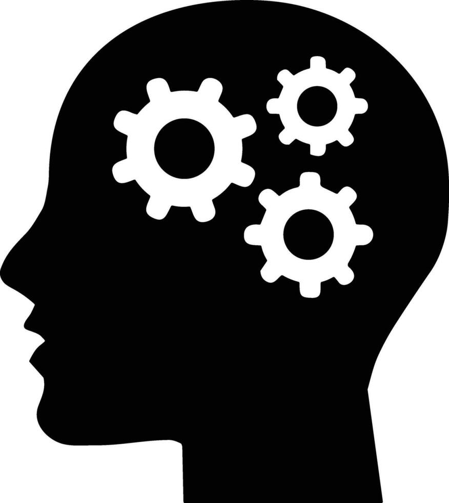 Brain idea symbol icon vector image. Illustration of the creative intelligence think design image