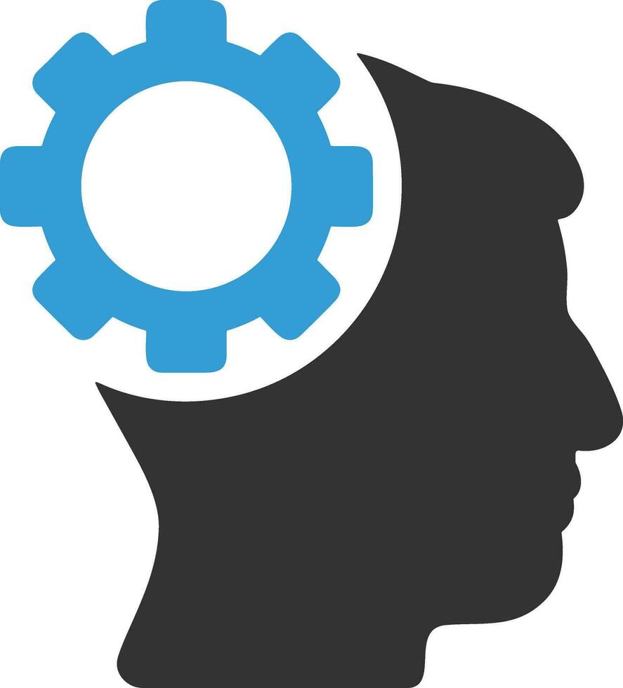 Brain idea symbol icon vector image. Illustration of the creative intelligence think design image