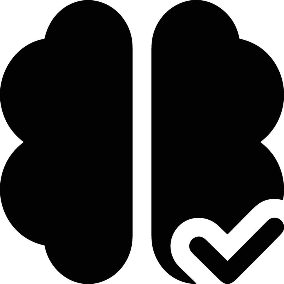 Brain idea symbol icon vector image. Illustration of the creative intelligence think design image