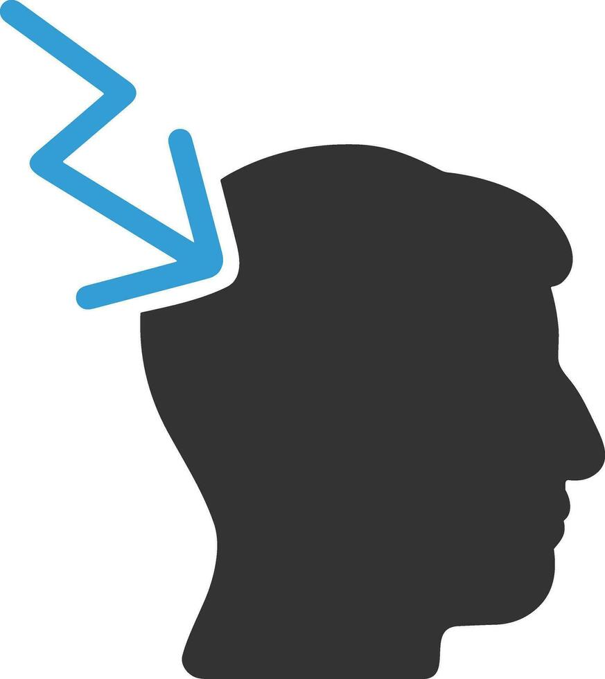 Brain idea symbol icon vector image. Illustration of the creative intelligence think design image