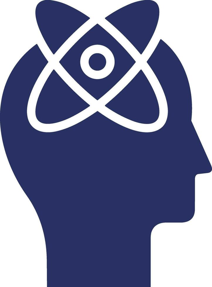 Brain idea symbol icon vector image. Illustration of the creative intelligence think design image