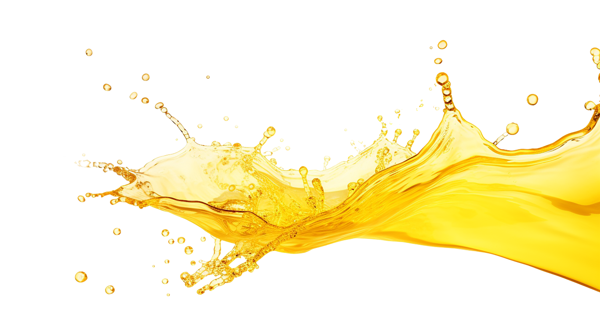 yellow-water-splash-liquid-wave-with-splatter-isolated-on-white