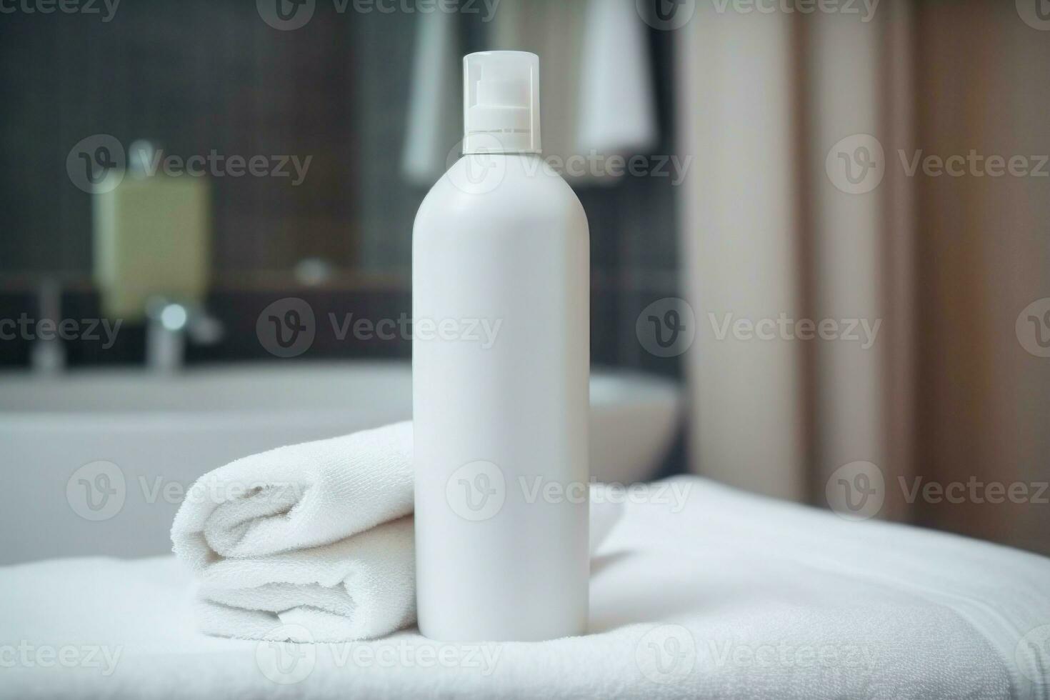 Shampoo bottle. Generate Ai photo